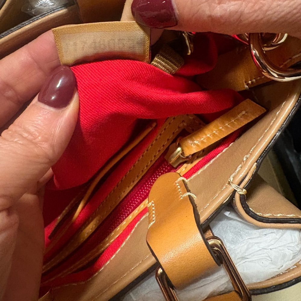 Dooney & Bourke Smooth Leather Satchel - Picture 10 of 11
